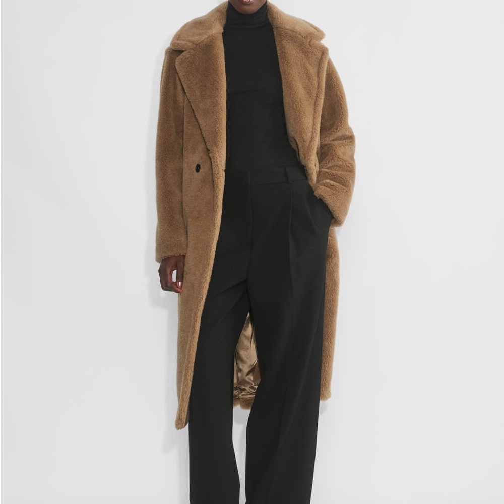 Aritzia Babaton The Teddy Coat Color Seville Size M LONG VERSION - Picture 11 of 13